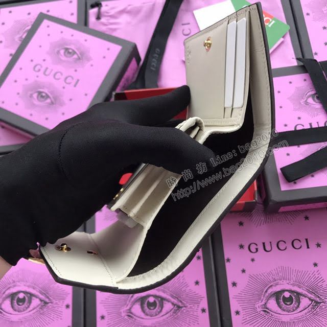 Gucci錢包 古馳新款 瑪格麗特皇后長夾 翻蓋錢包系列 Gucci女錢包 號476064pvc紅  gdj1103